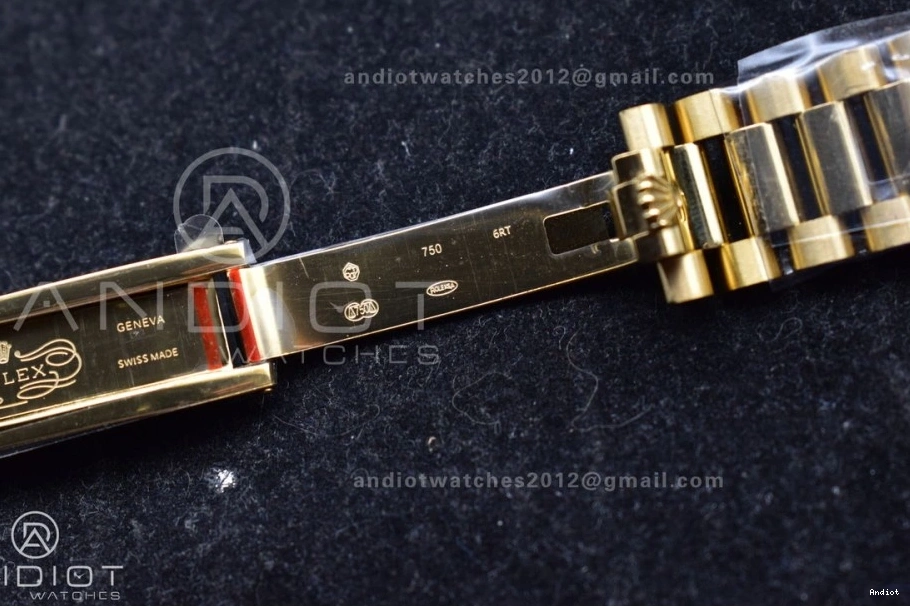 YG 36 Steel Edition 696 904L (Gain Dial V5 on vr3255 Weight) Best Bracelet President QF Gold DayDate EasyCare 0723